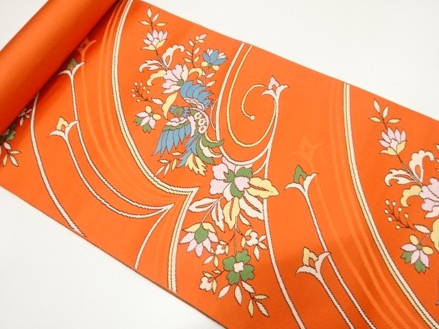 JAPANESE KIMONO / CHIKUZEN HAKATA HANATORI SARA KIMONO FOR SUMMER PATT
